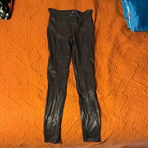 SPANX Glossy Black Leggings
